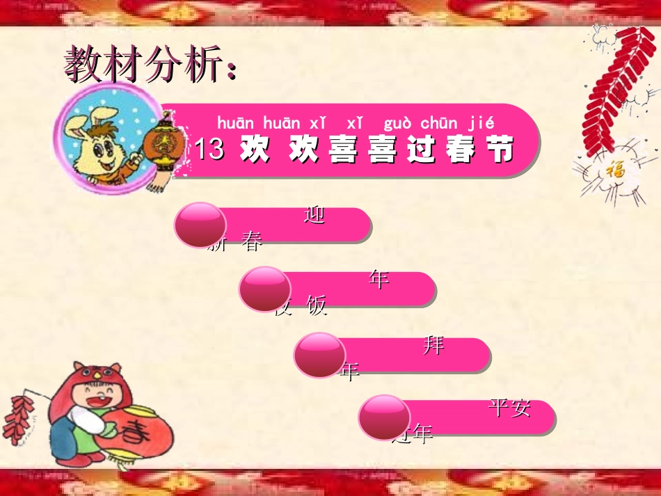 《欢欢喜喜过春节》说课_第2页