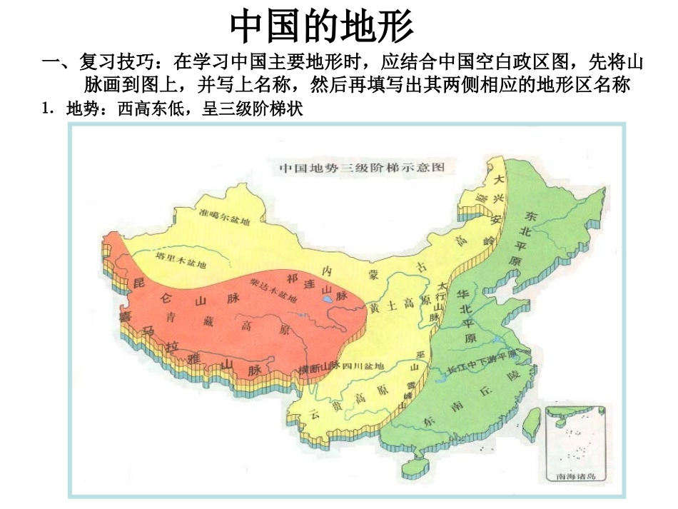 中国自然地理区域图_第2页