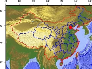 中国自然地理区域图