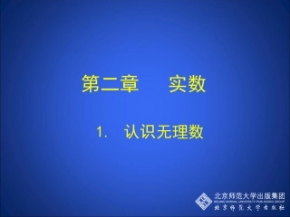 认识无理数第课时演示文稿
