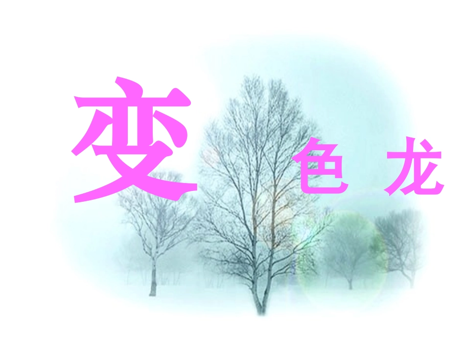 《变色龙》课件 (3)_第1页