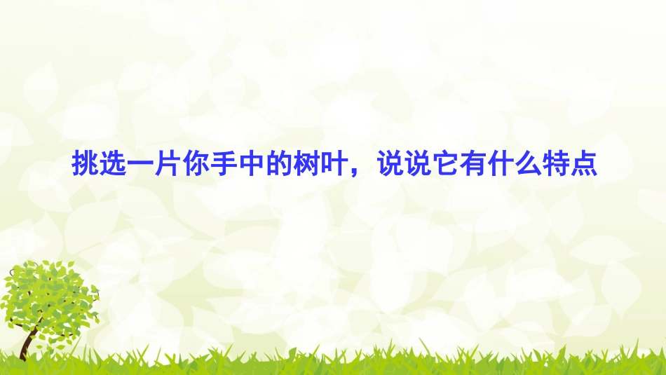 树叶的畅想——拓印游戏_第1页