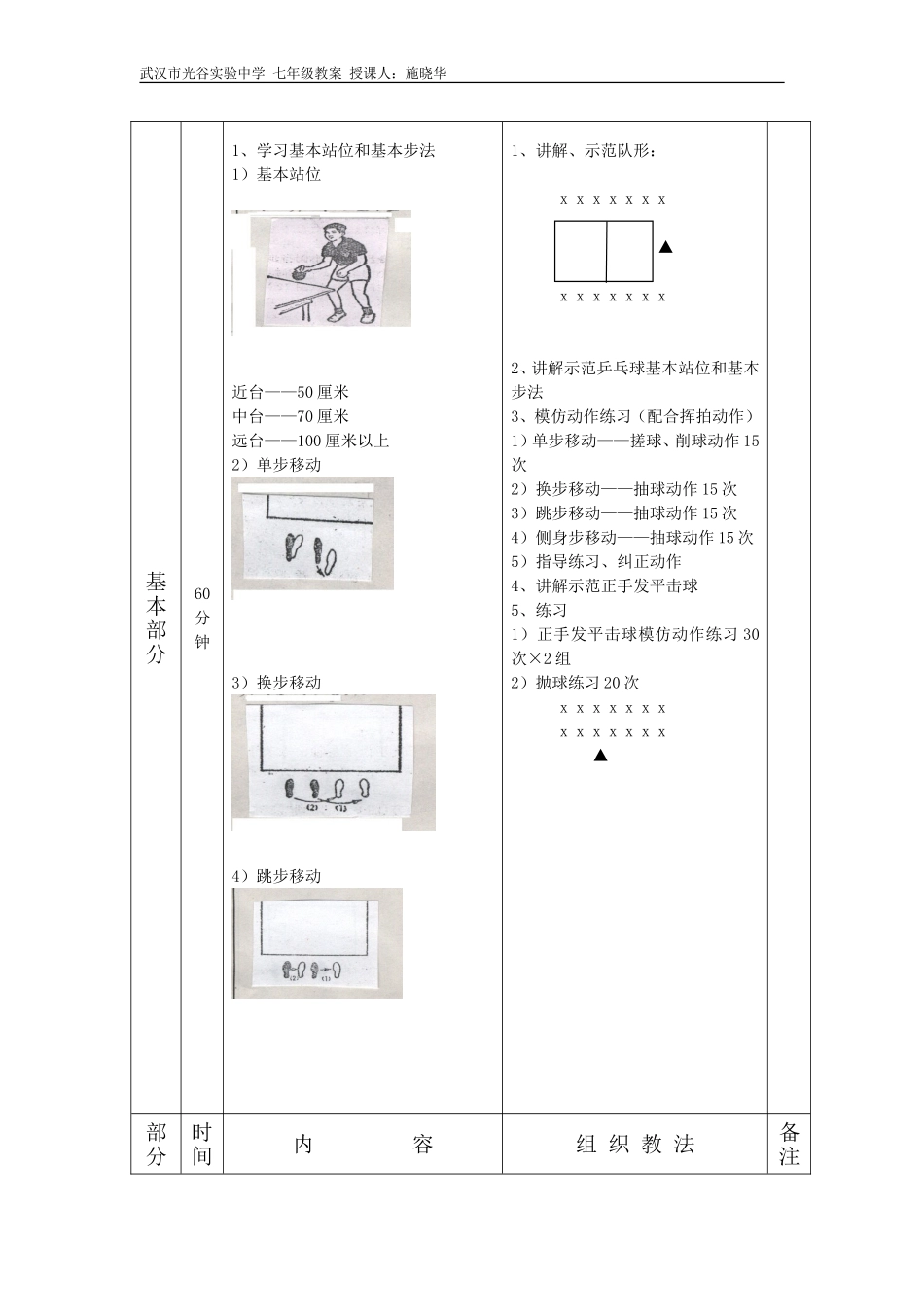 乒乓球教案第二课_第2页