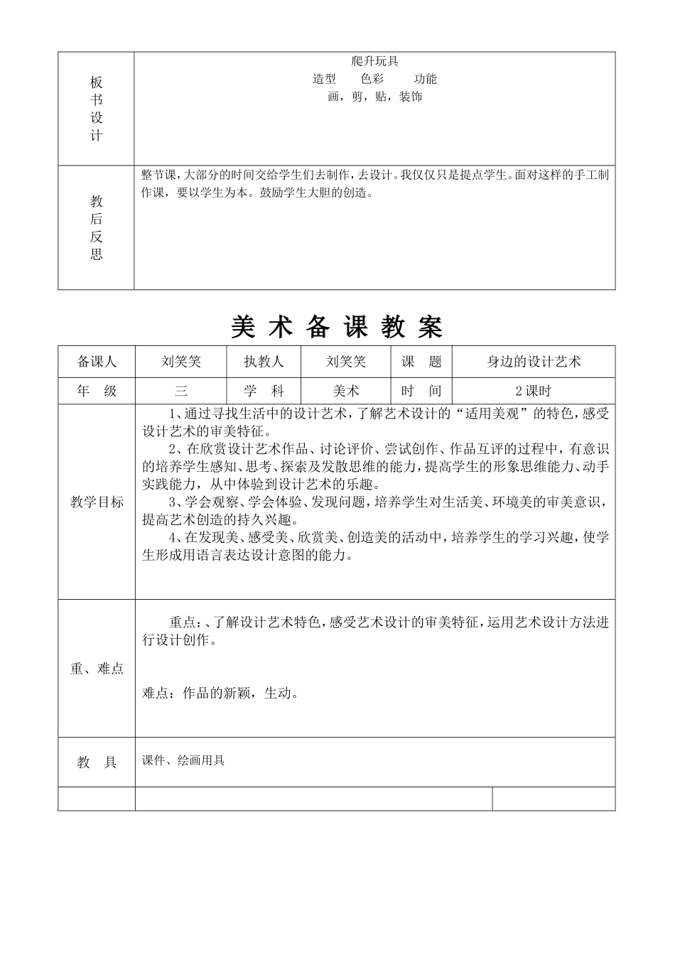 小学三四五年级美术上册备课教案刘笑笑_第2页