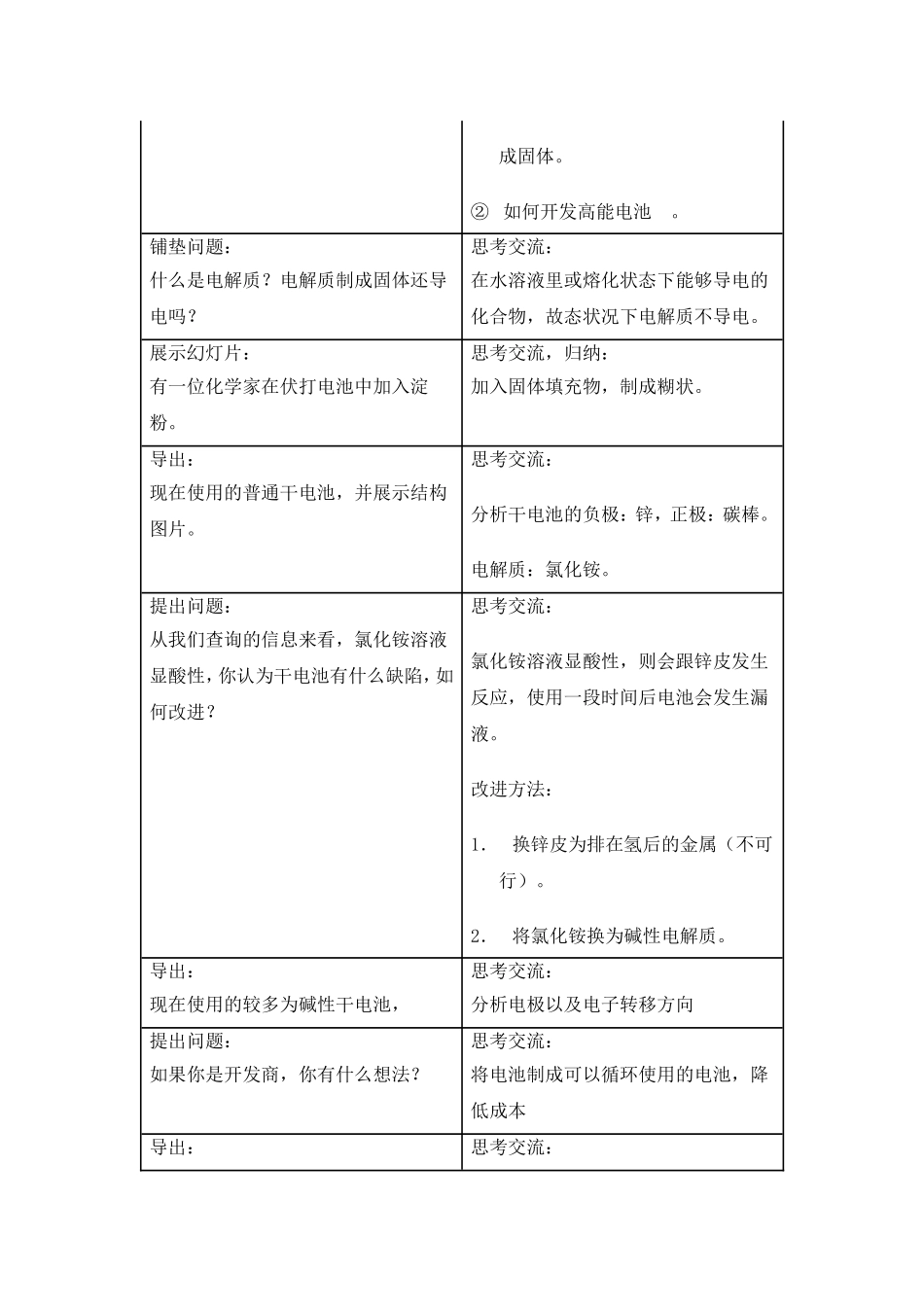 发展中的化学电源教案_第2页