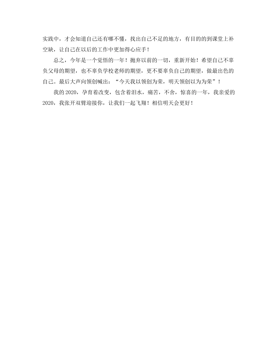 2020年度学习总结与计划范文1200字_第3页