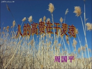 《人的高贵在于灵魂》