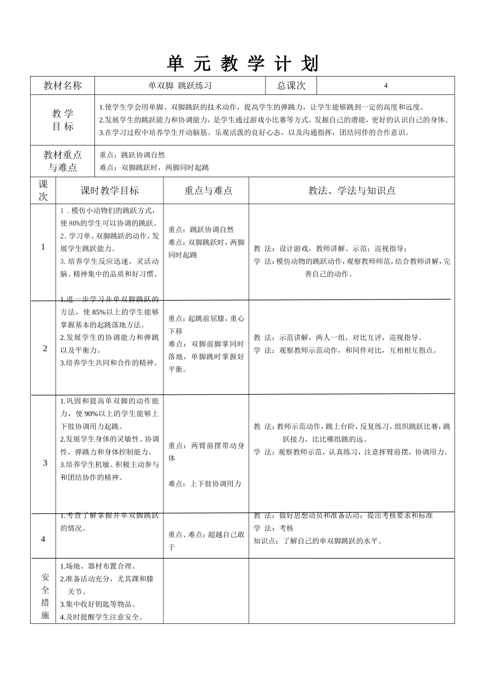 单元计划—曲涛_第1页
