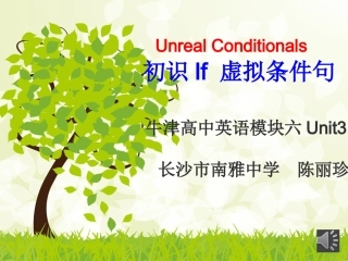 M6U3Grammar虚拟语气2