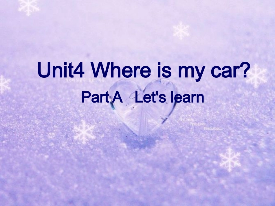 三年级英语下Unit4_A_let's_learn_第1页