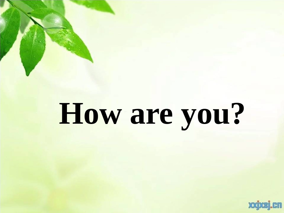 Module1Unit2Howareyou课件_第1页