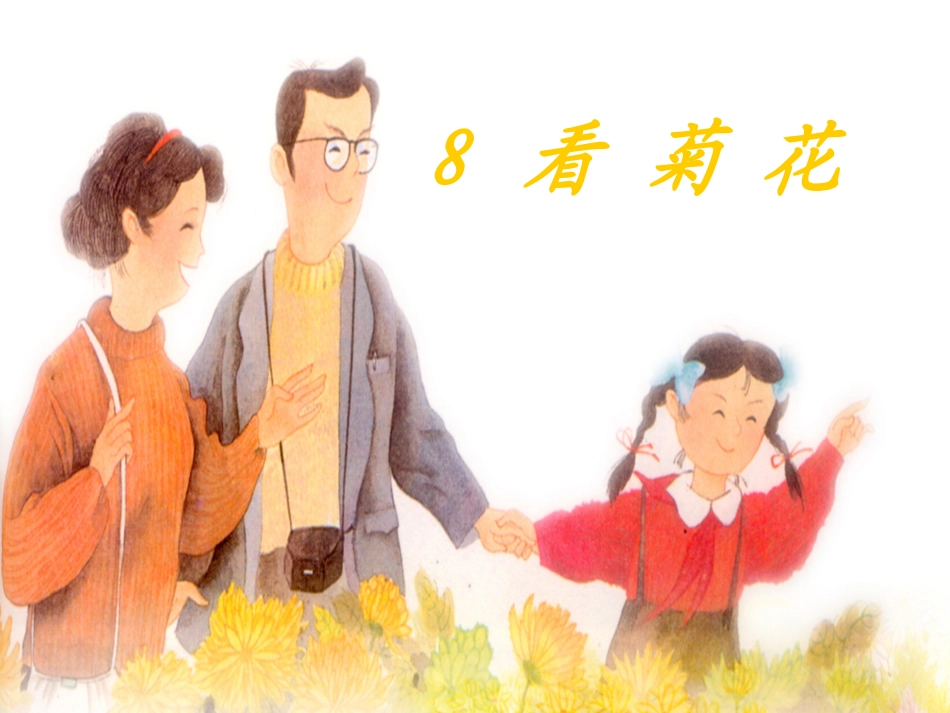 一年级上册《看菊花》课件（闫敏）_第1页