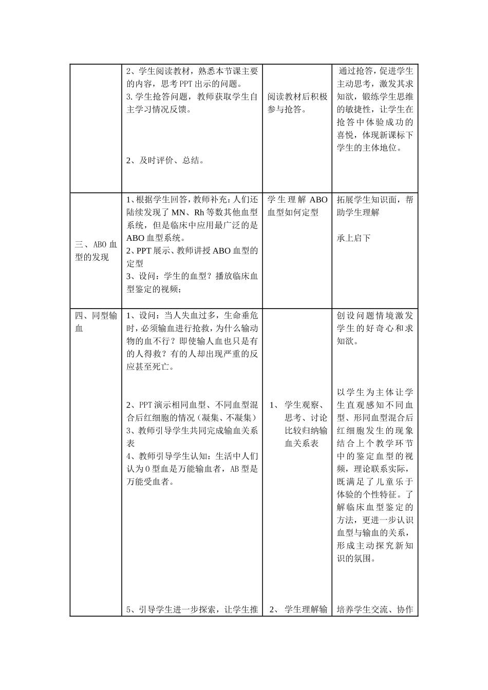 输血与血型教案_第2页