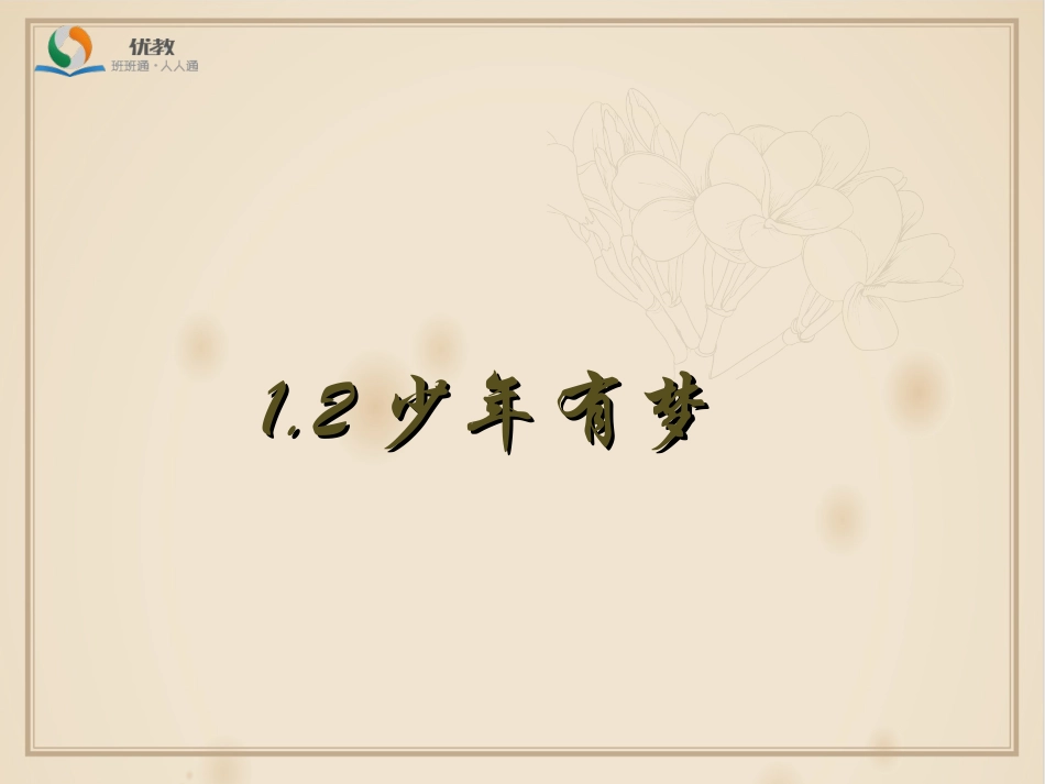 《少年有梦》优教课件_第1页