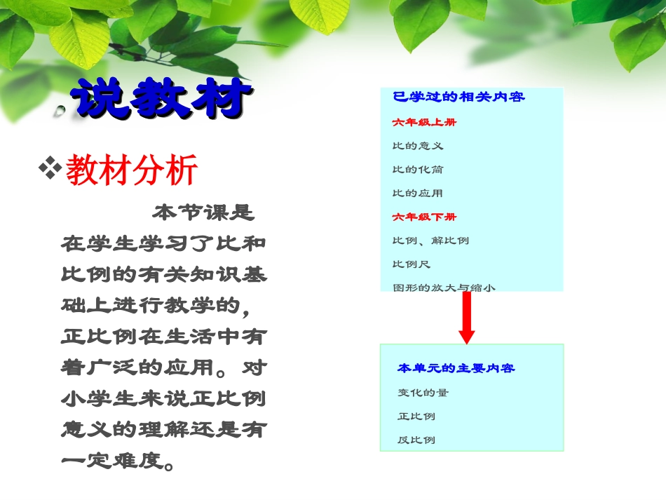 正比例说课课件 (2)_第2页