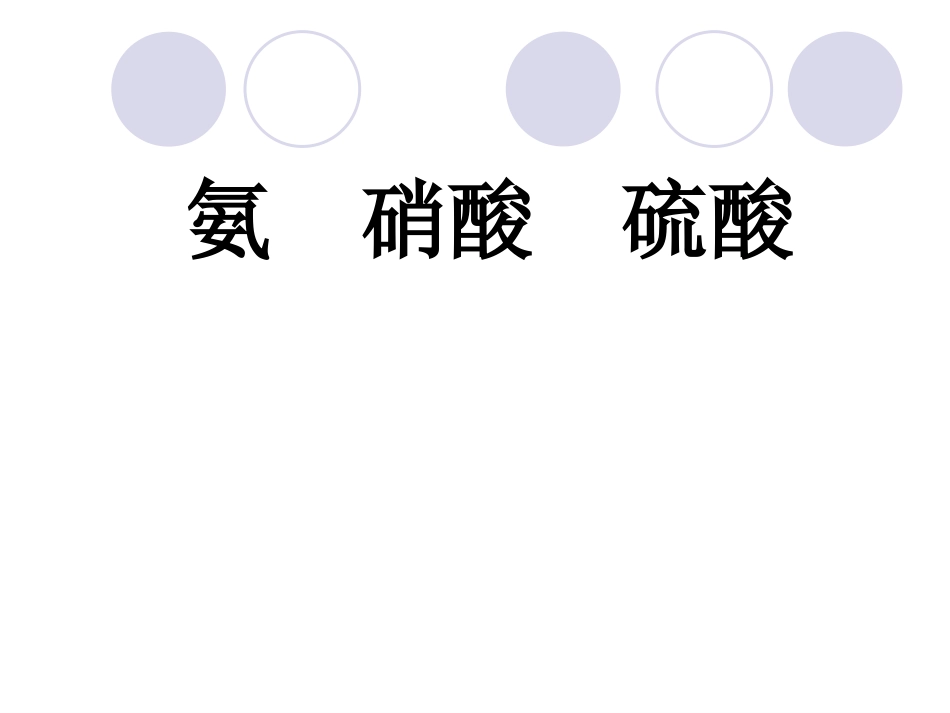 高一化学必修一_氨_硝酸_硫酸1_第1页