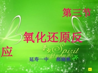 化学：《氧化还原反应》课件（2)
