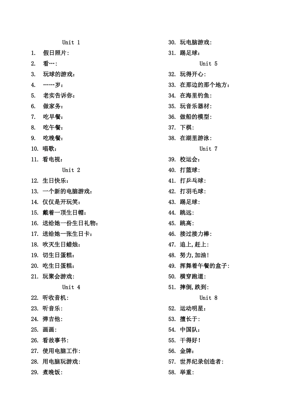 根据中文写短语_第2页