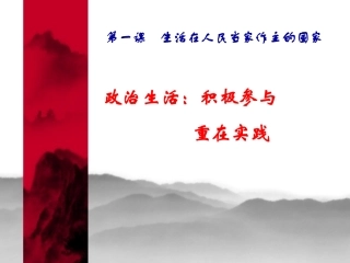 政治生活积极参与重在实践