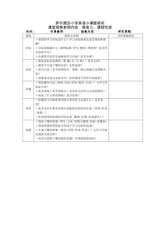 萨区小英课堂观察内容三课程性质