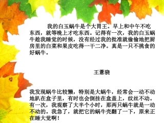 三上单元作文指导