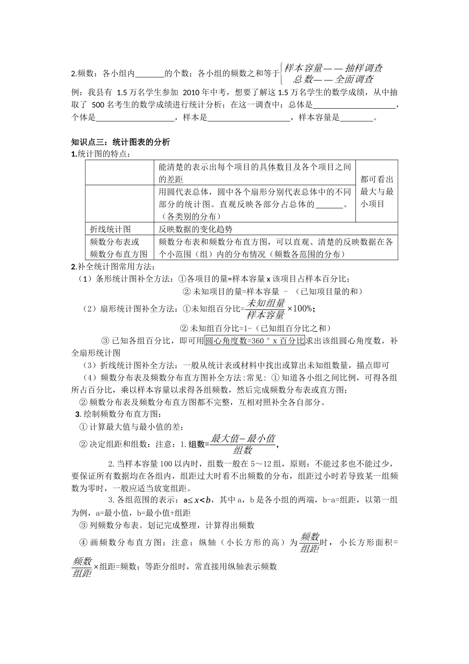 数据的收集、整理与描述复习_第2页