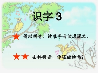 一年级语文下_识字3_PPT课件