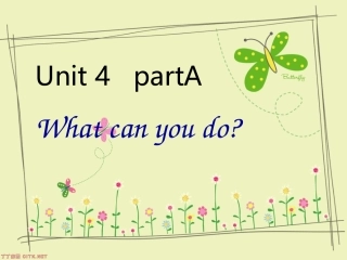 PEP五年级上册Unit4whatcanyoudo