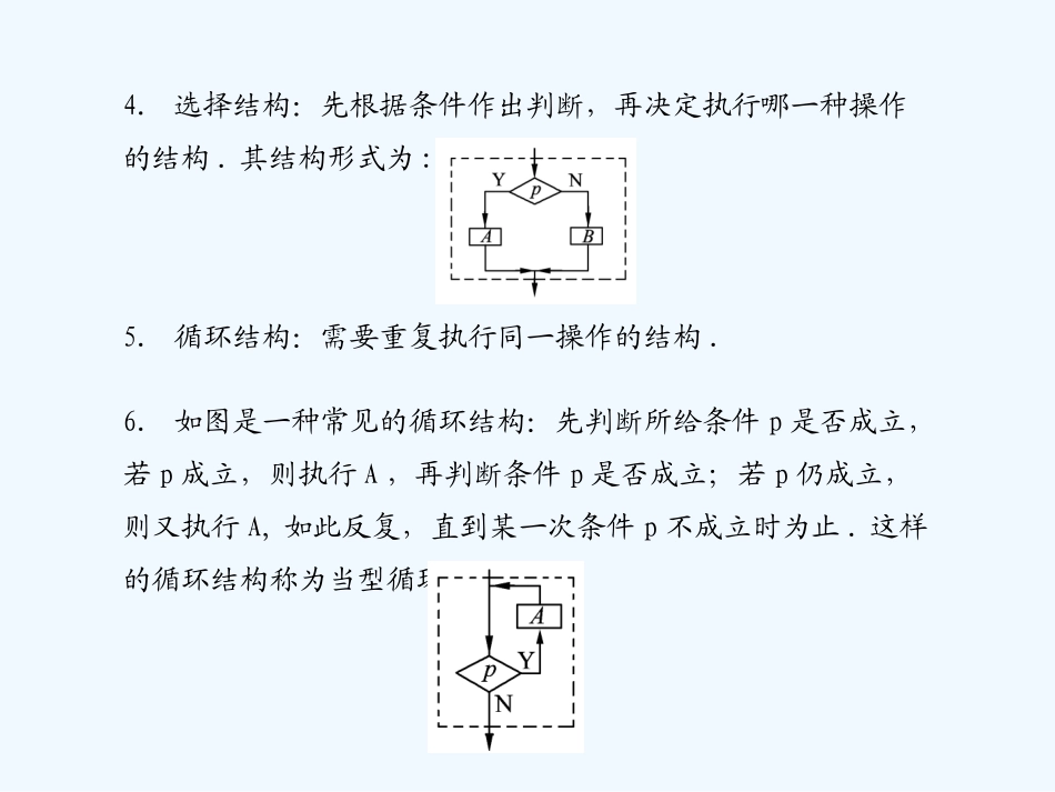 《学案与测评》2011年高考数学总复习 第十一单元第一节 算法与流程图精品课件 苏教版_第2页
