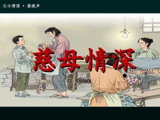 《慈母情怀》课件3