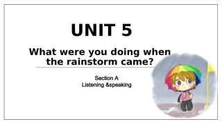人教版八年级下Unit5Period1Listening&Speaking