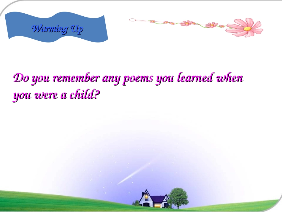 英语：选修6-Unit2-Poems-Warming-up&Reading课件(新人教版)_第3页
