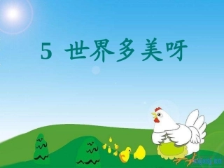 《世界多美呀》课件1