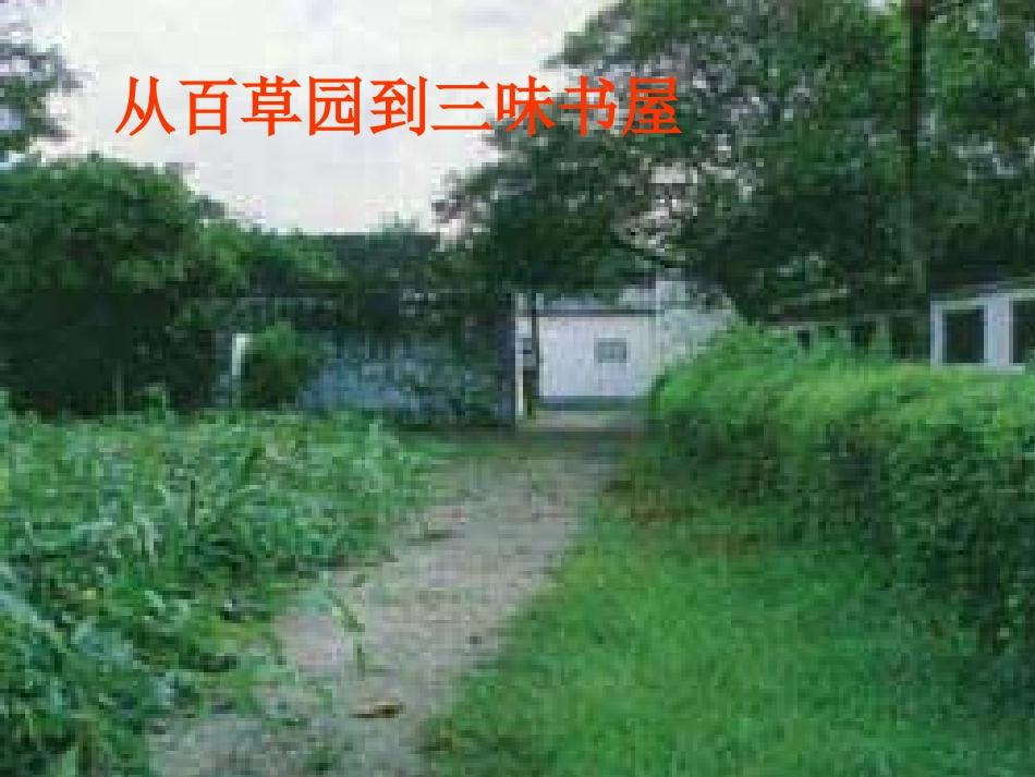 七年级语文下册《从百草园到三味书屋》优秀实用课件 人教新课标版_第1页