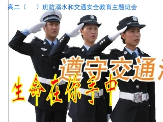 “生命在你手中”主题班会课件