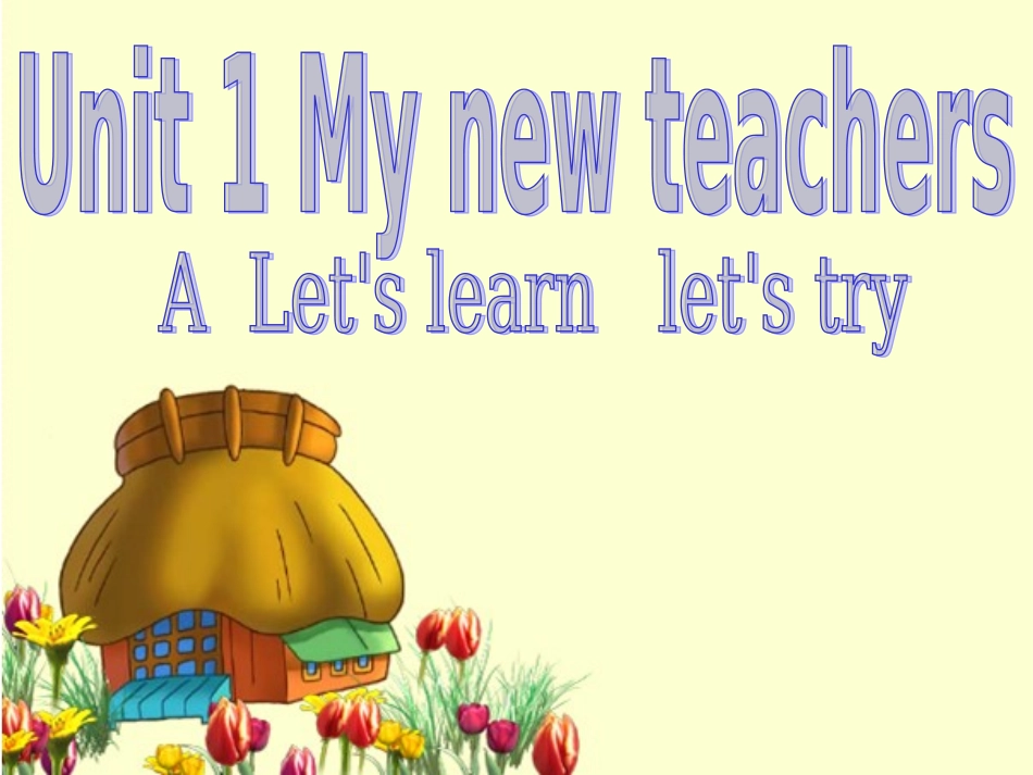 pep小学英语五年级上册Unit1_A1_Let%26%2339%3Bs_learn_第1页