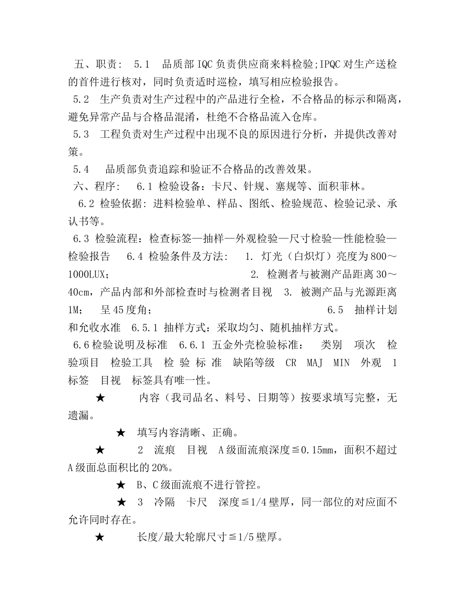 外观检验标准最新版 _第3页