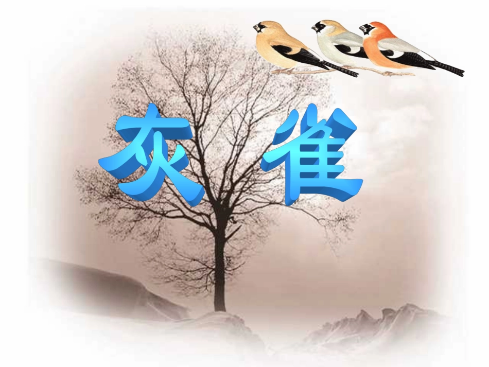 《灰雀》第一课时PPT课件_第2页