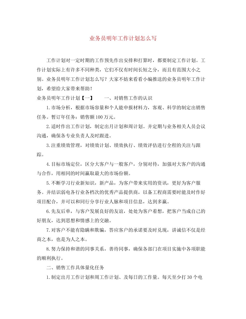 业务员明年工作计划怎么写_第1页