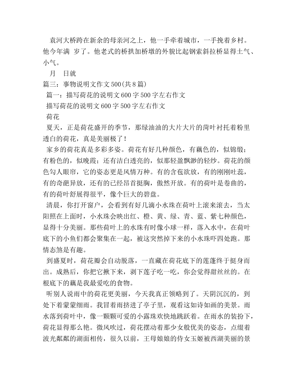 关于桥的说明文作文8篇 _第3页