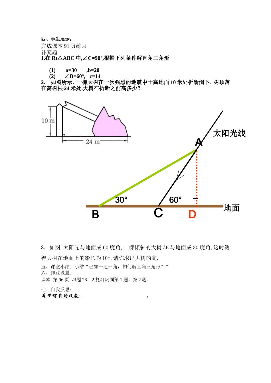 解直角三角形教案_第2页