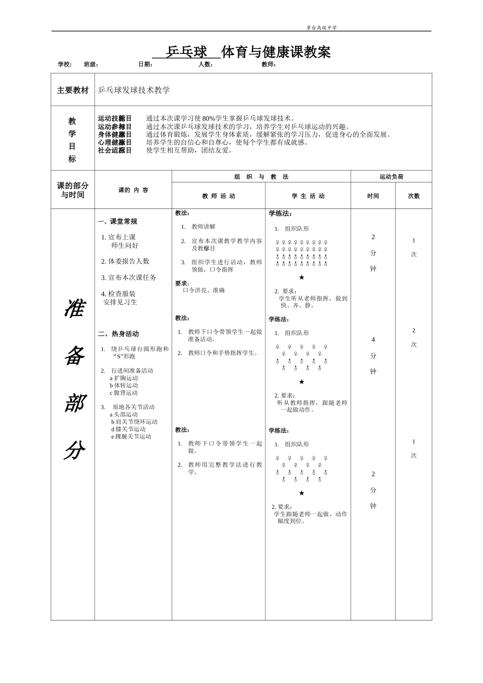 乒乓球平击球技术教案_第1页