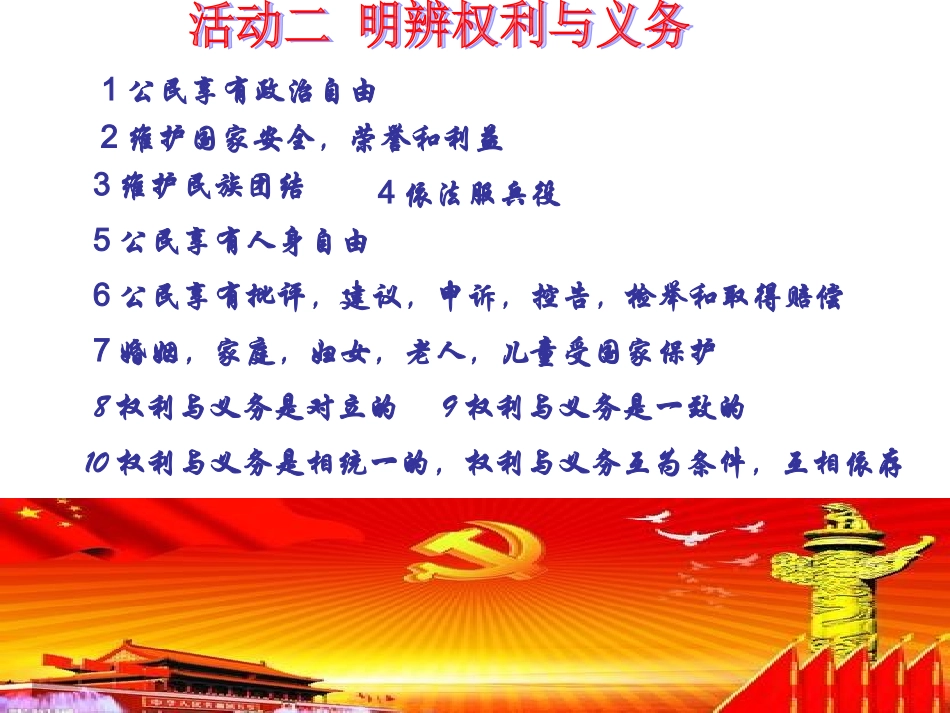 权利和义务+专题复习课件_第3页