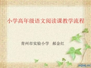 汇报交流流程