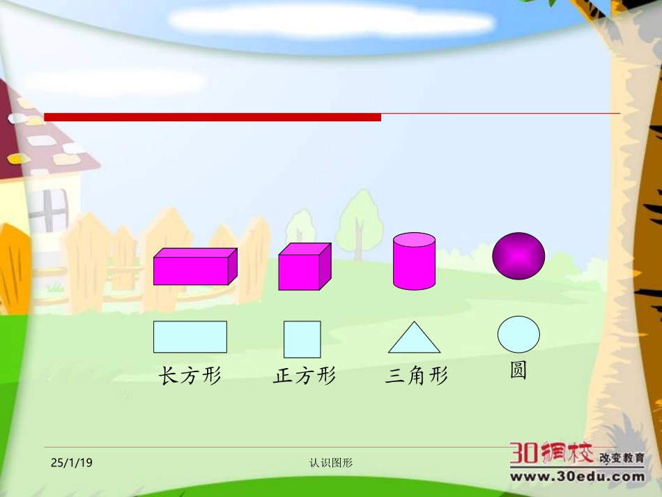 人教版小学一年级上册数学《认识图形PPT课件》_第2页