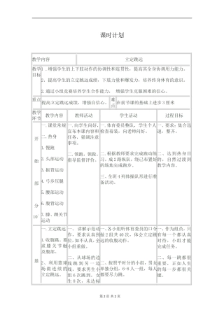 初中立定跳远教案 (2)