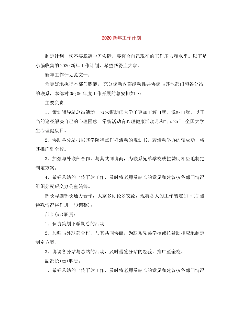 新年工作计划_第1页