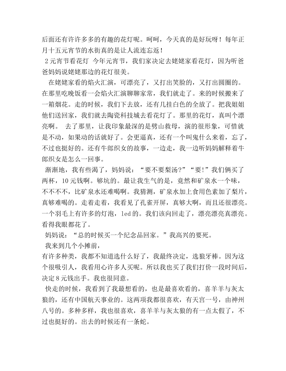 看花灯作文 _第2页