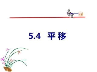 七年级数学（下）54平移