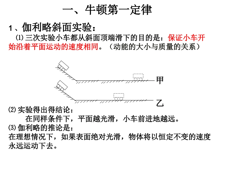 中考复习_运动和力第二课时_第3页